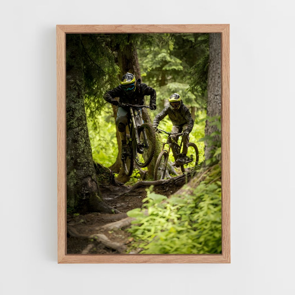 Poster Riders dans les Bois – affiche Cyclisme (vue 4)